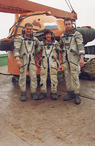 Wolf, Lawrence, and  Zaletin participate in Soyuz training activities in Russia.